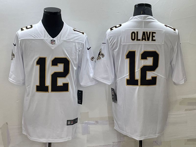 Cheap Men New Orleans Saints 12 Olave White 2022 Nike Limited Vapor Untouchable NFL Jersey